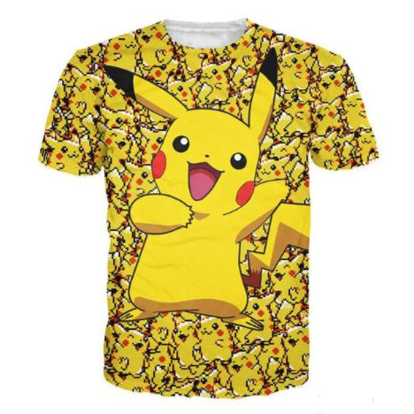 T-Shirt Pokémon Pikachu Jaune