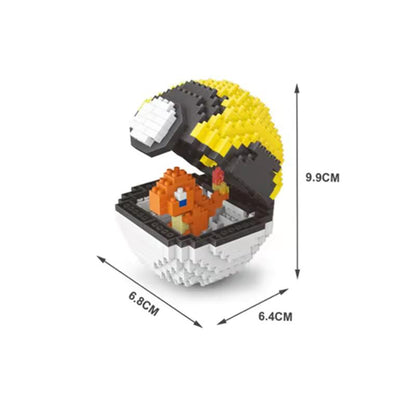 Blocs de Construction Pokémon Pokéball Salamèche