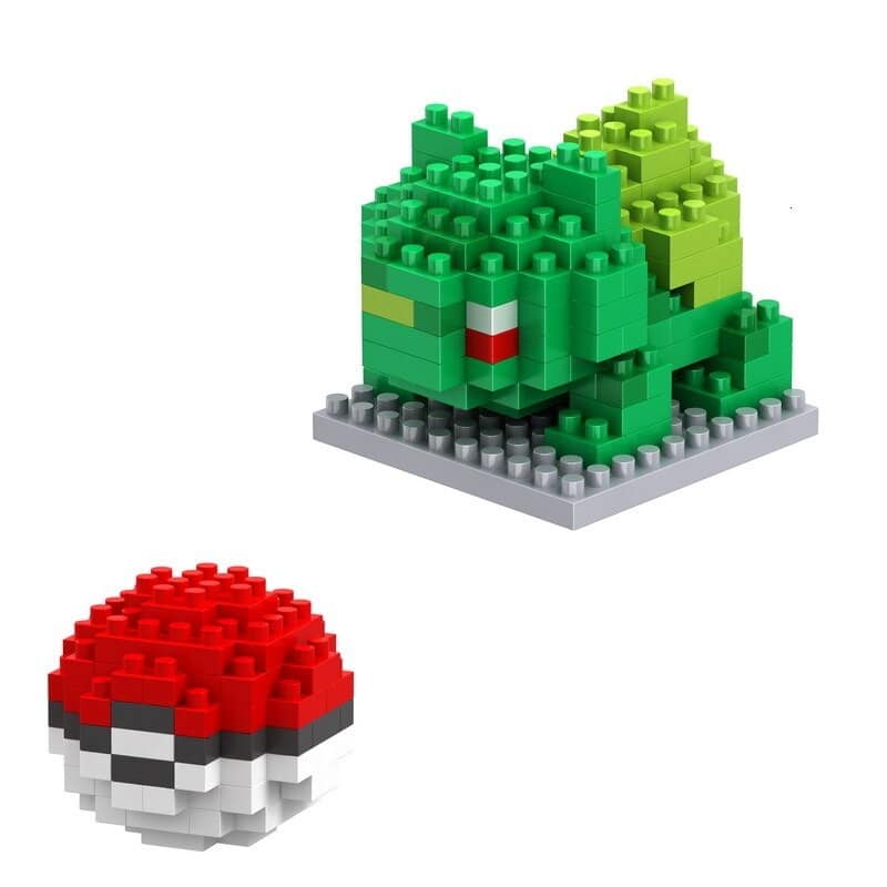 Blocs de Construction Pokémon Bulbizarre Et Pokéball