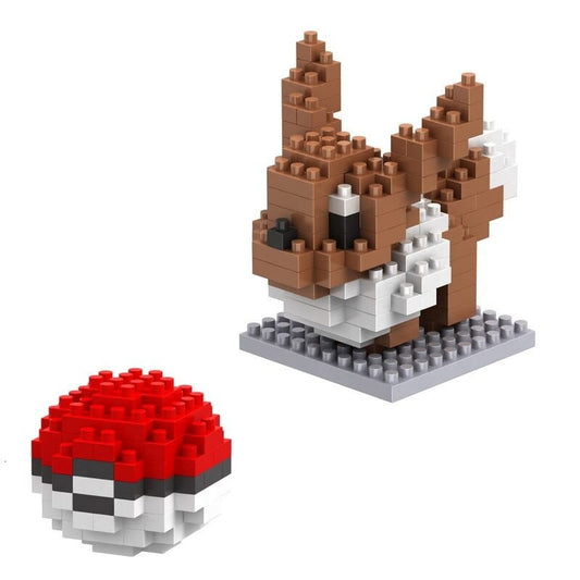 Blocs de Construction Pokémon Évoli Et Pokéball