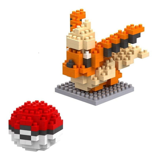 Blocs de Construction Pokémon Pyroli Et Pokéball