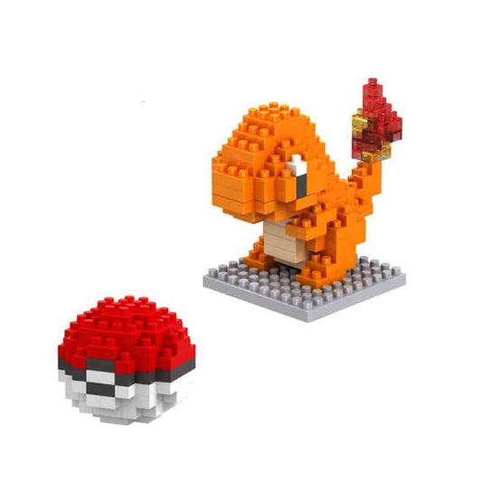 Blocs de Construction Pokémon Salamèche Et Pokéball