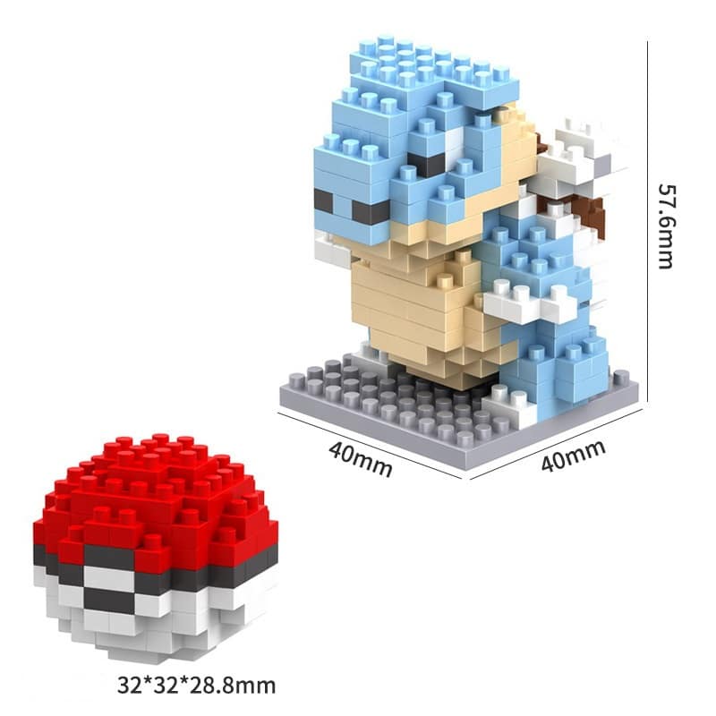 Blocs de Construction Pokémon Tortank et Pokéball