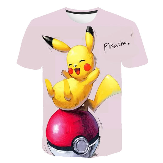 T-Shirt Pokémon Pikachu Avec Une Pokéball