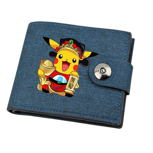 Portefeuille à Languette Pokémon Pikachu Couronné