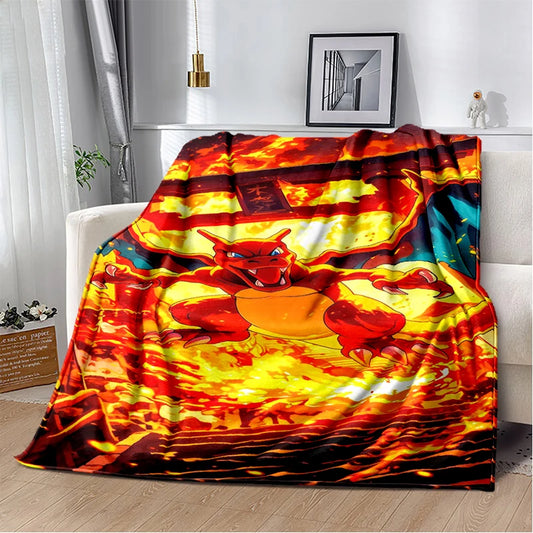 Plaid Pokémon Carte Dracaufeu EX