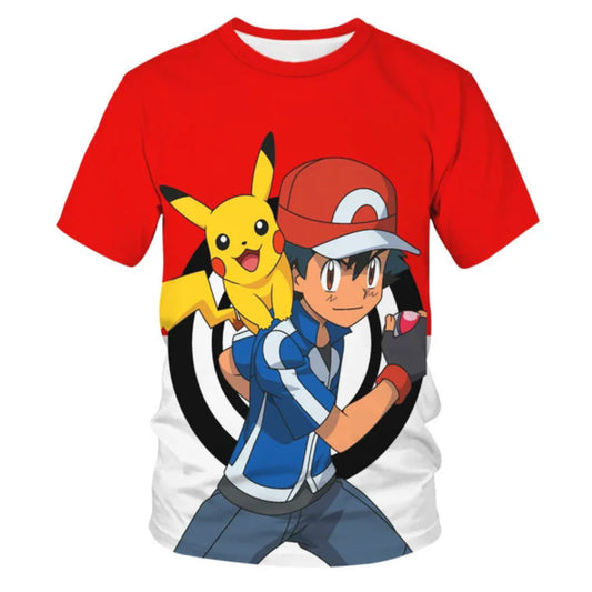 T-Shirt Pokémon Sacha Diamant et Perle