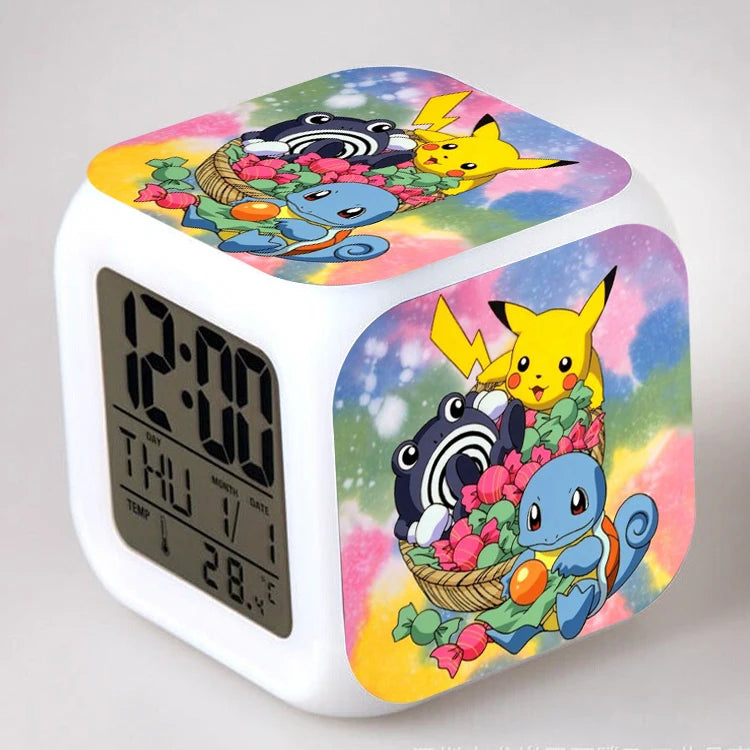 Réveil Pokémon Carapuce et Pikachu