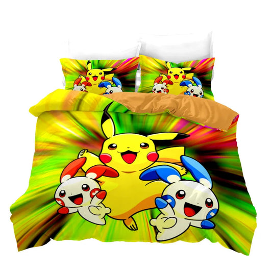 Housse de Couette Pokémon Pikachu Posipi Négapi