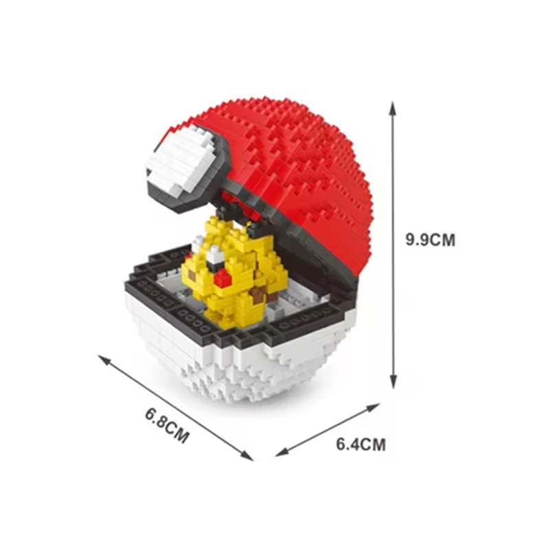 Blocs de Construction Pokémon Pokéball Pikachu