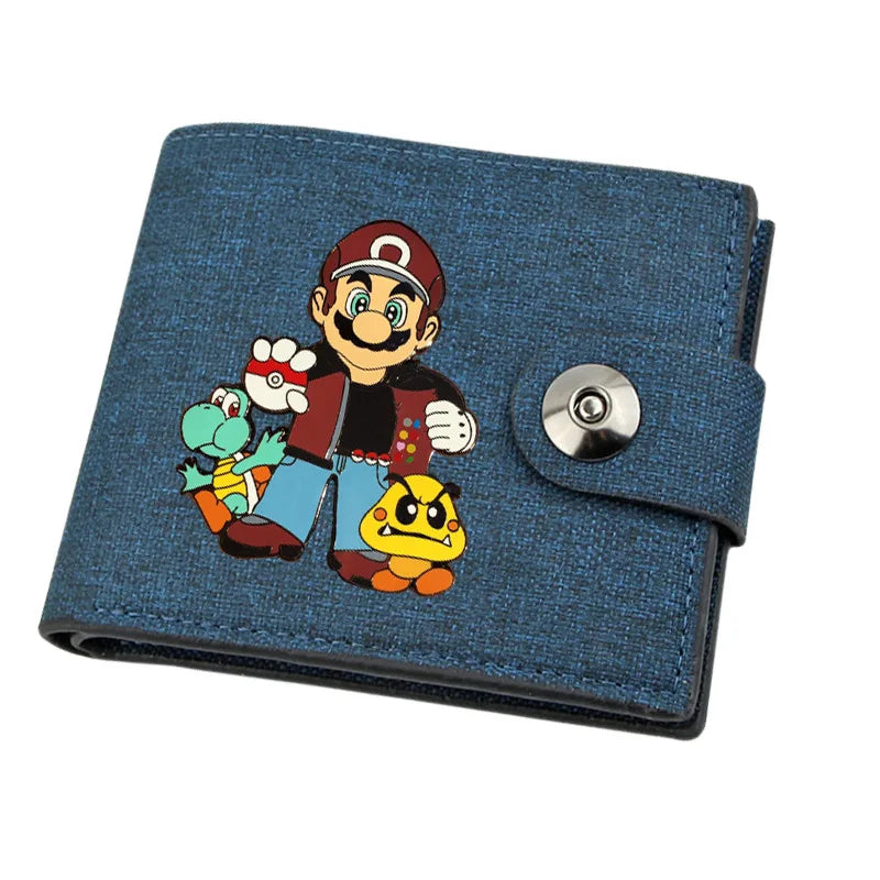 Portefeuille à Languette Pokémon Super Mario