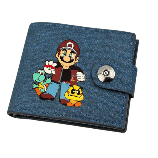 Portefeuille à Languette Pokémon Super Mario