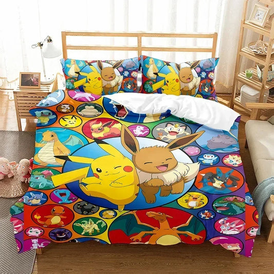 Housse de Couette Univers Pokémon