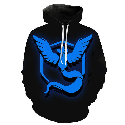 Sweat Pokémon Noir et Bleu