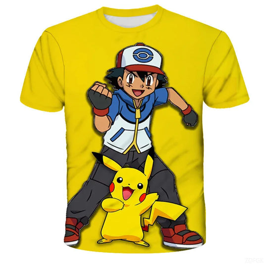 T-Shirt Pokémon Sacha Pikachu