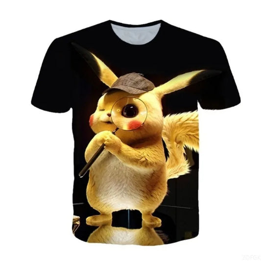 T-Shirt Pokémon Détective Pikachu Loupe