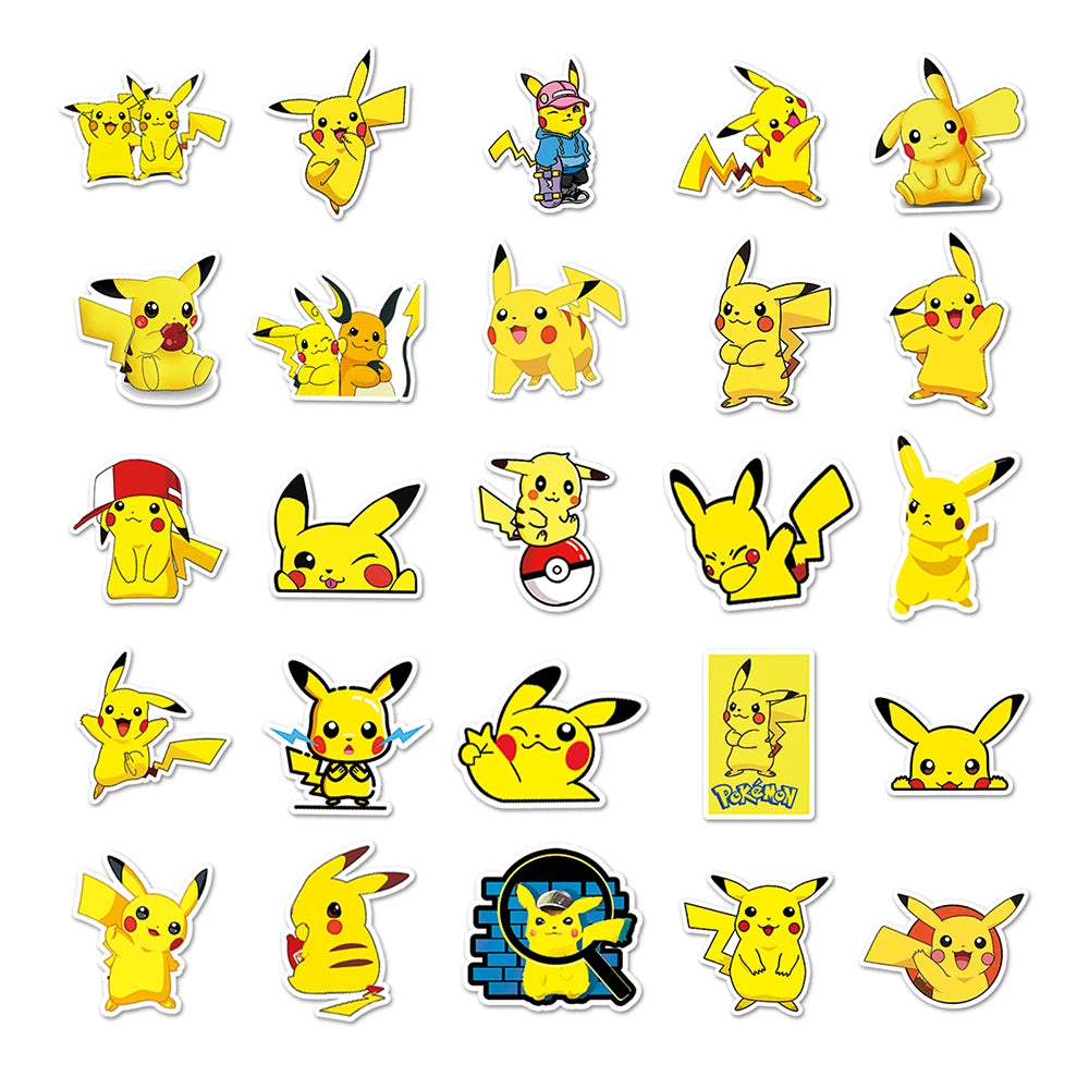 50 Stickers Pikachu