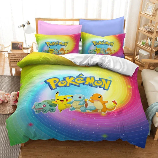 Housse de Couette Pokémon Arc-en-Ciel