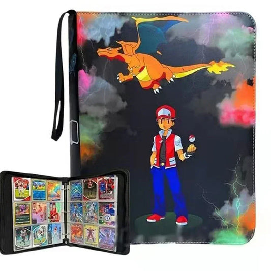 Classeur Pokémon Dracaufeu et Sacha