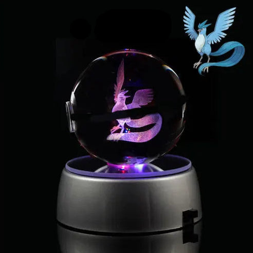 Pokéball Lumineuse en Cristal Pokémon Artikodin
