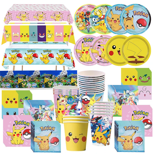 Décorations d’anniversaire Pokémon pour enfants