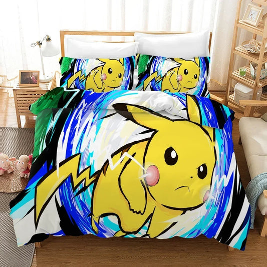Housse de Couette Pokémon Pikachu Attaque Éclair