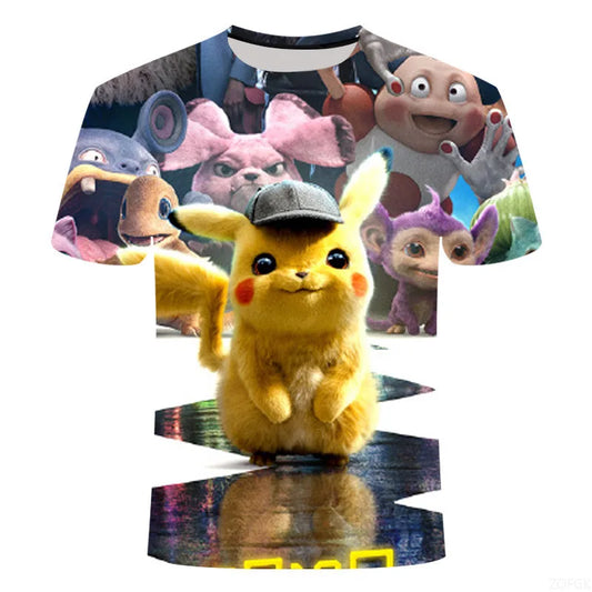 T-Shirt Pokémon Détective Pikachu Casquette