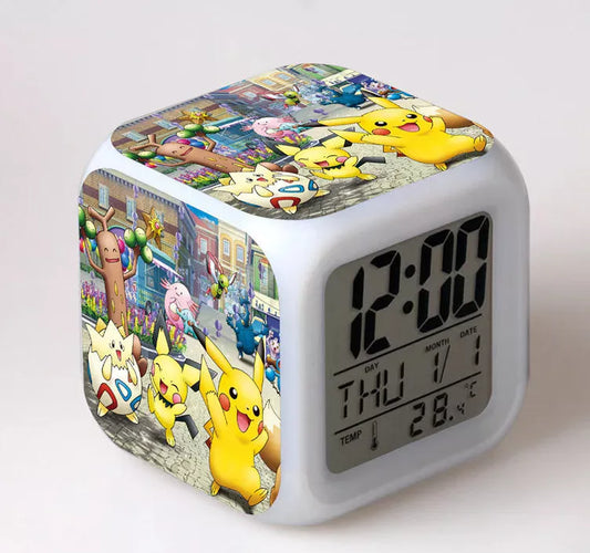 Réveil Pokémon Évoli Pikachu et Pichu