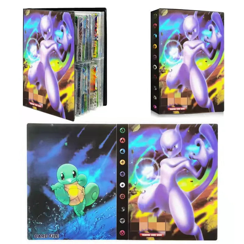 Classeur Pokémon Mewtwo et Carapuce
