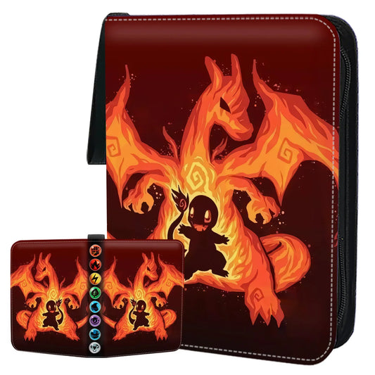 Classeur Pokémon Dracaufeu et Salamèche