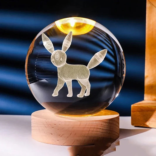 Pokéball Lumineuse en Cristal Pokémon Noctali