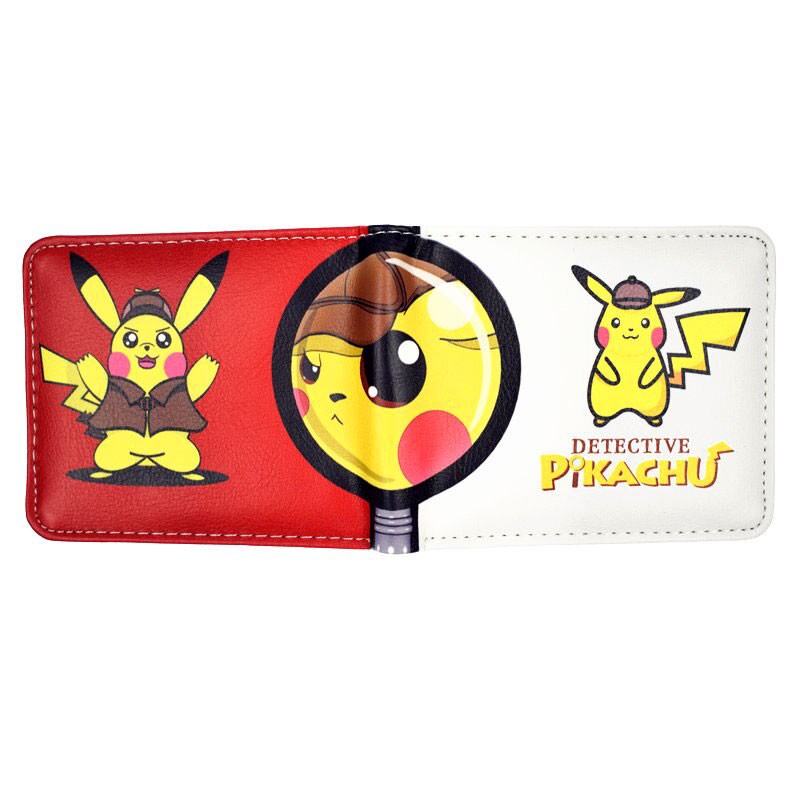 Portefeuille Détective Pikachu Rouge et Blanc