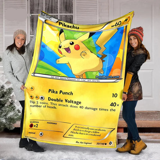 Plaid Carte Pokémon Pikachu